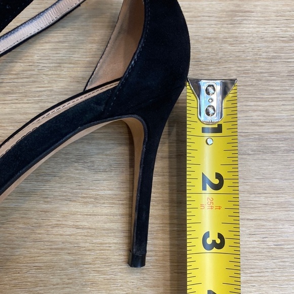 Barneys NY | Camoscio | Black Suede Bow Sandal Heels Classic Coquette Soft Girl - Picture 16 of 16